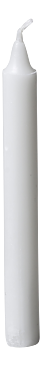 Kronljus 2,3x14cm svarvad fot 100% stearin