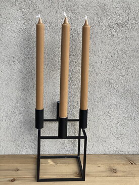 BEIGE Kronljus  100% stearin SVANEN