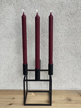 VINRÖD Kronljus 100% stearin SVANEN