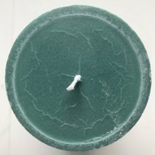 ANTIKGRÖN Blockljus stearin 7x11cm SVANEN 