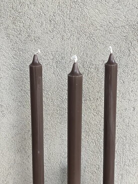 MÖRK LIN Kronljus 100% stearin SVANEN