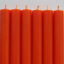 Rustic candles w flat top ORANGE