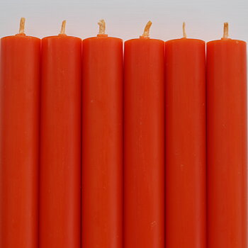 Rustikljus med platt topp ORANGE