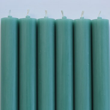 Rustic candles w flat top OCEAN