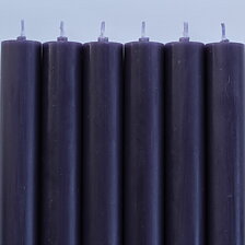 Rustikljus med platt topp AUBERGINE