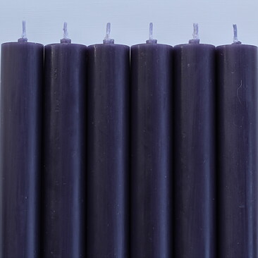 Rustikljus med platt topp AUBERGINE