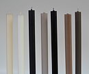 Rustic candles w flat top IVORY