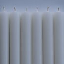 Rustic candles w flat top IVORY