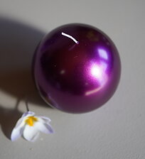 Round candles d8cm shiny
