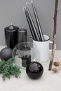 Round candles d10cm shiny 