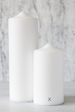 Blockljus 10x20cm matt
