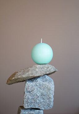 Round candles d10cm matt  