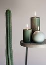 Round candles d10cm matt  
