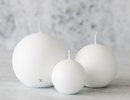 Round candles d10cm matt  
