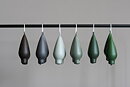 Dropshaped pair 10cm matt
