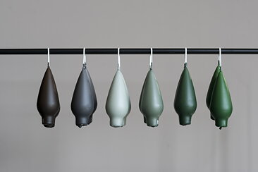 Dropshaped pair 10cm matt