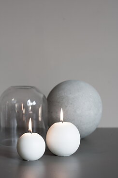 Round candle stearin d8cm