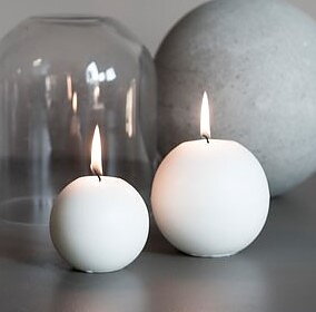 Round candle stearin d10cm