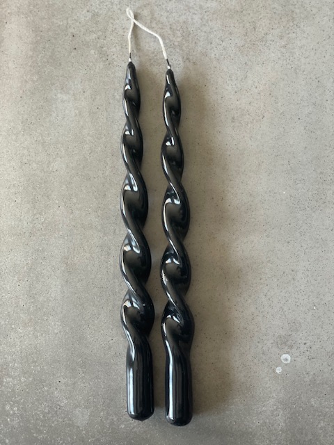 Skruvat ljus LACKAT SVART  - 5