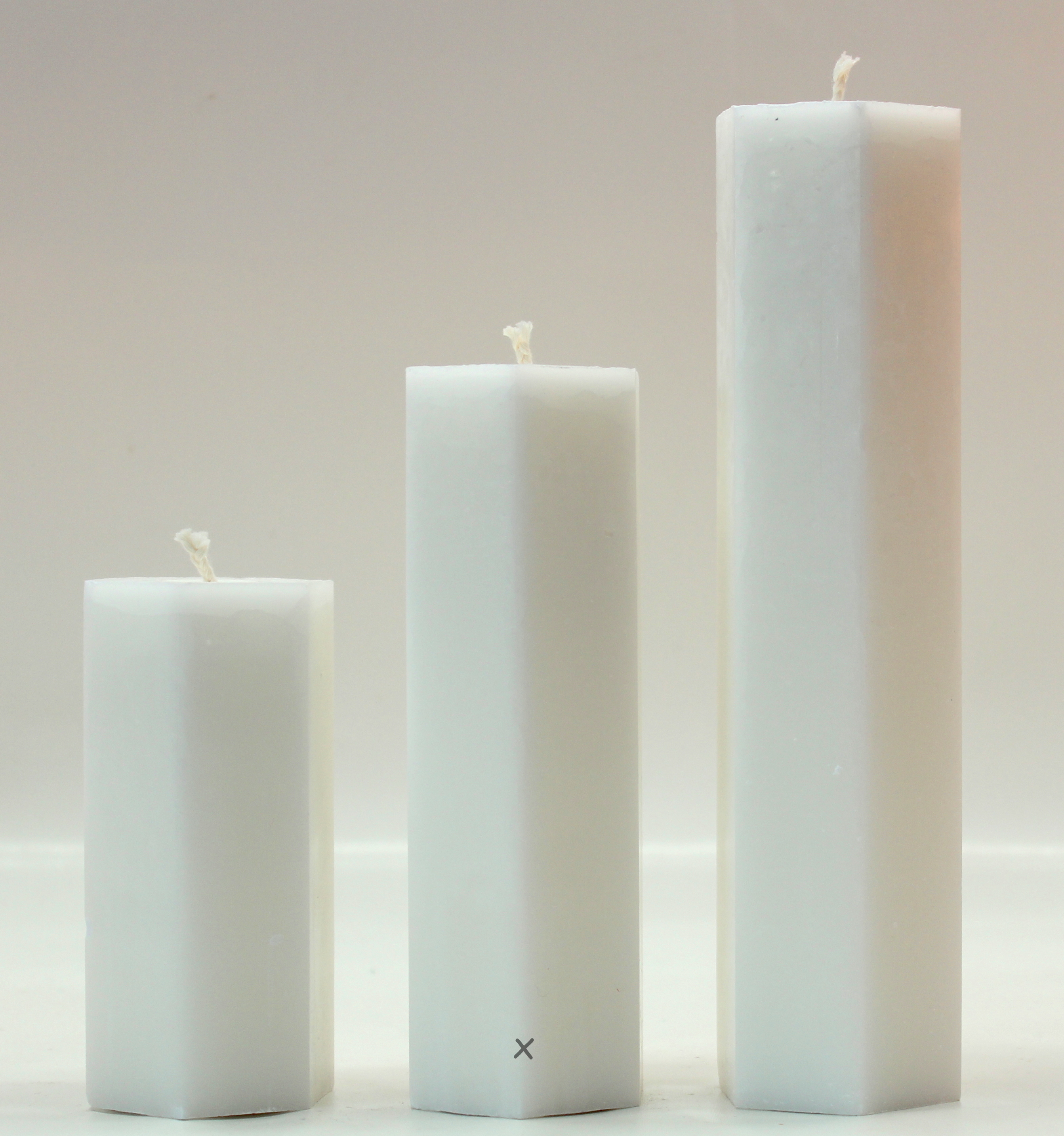 Spindelvävsljus VIT 15cm - 2