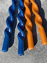Screwed darkblue laquer