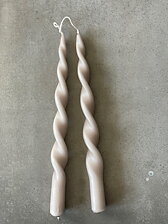 Skruvat ljus MATT BEIGE 
