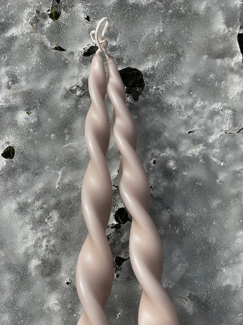 Skruvat ljus MATT BEIGE  - 3