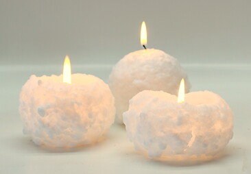 Snowballcandle  8,5cm 