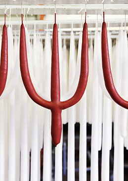 Branched candles 3-armed 30cm