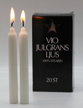 Christmastree candle white