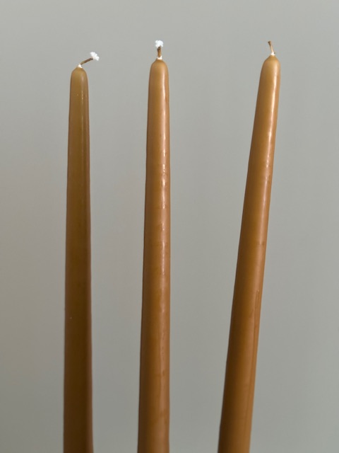 Antikljus CARL LARSSON 35cm handstöpta 6-pack OCKRA - 4
