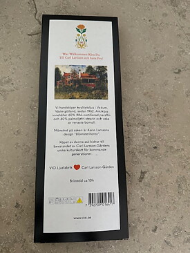 Antikljus CARL LARSSON 35cm handstöpta 6-pack DIMBLÅ