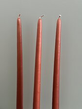 Antikljus CARL LARSSON 35cm handstöpta 6-pack ANTIKROSA