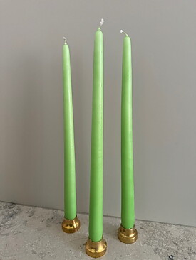 Antiquecandles CARL LARSSON 35cm handdipped 6-pac APPLEGREEN