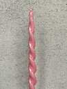 Skruvat ljus LACKAT ROSA GLASYR 