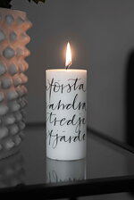 Blockljus stearin "advent"  