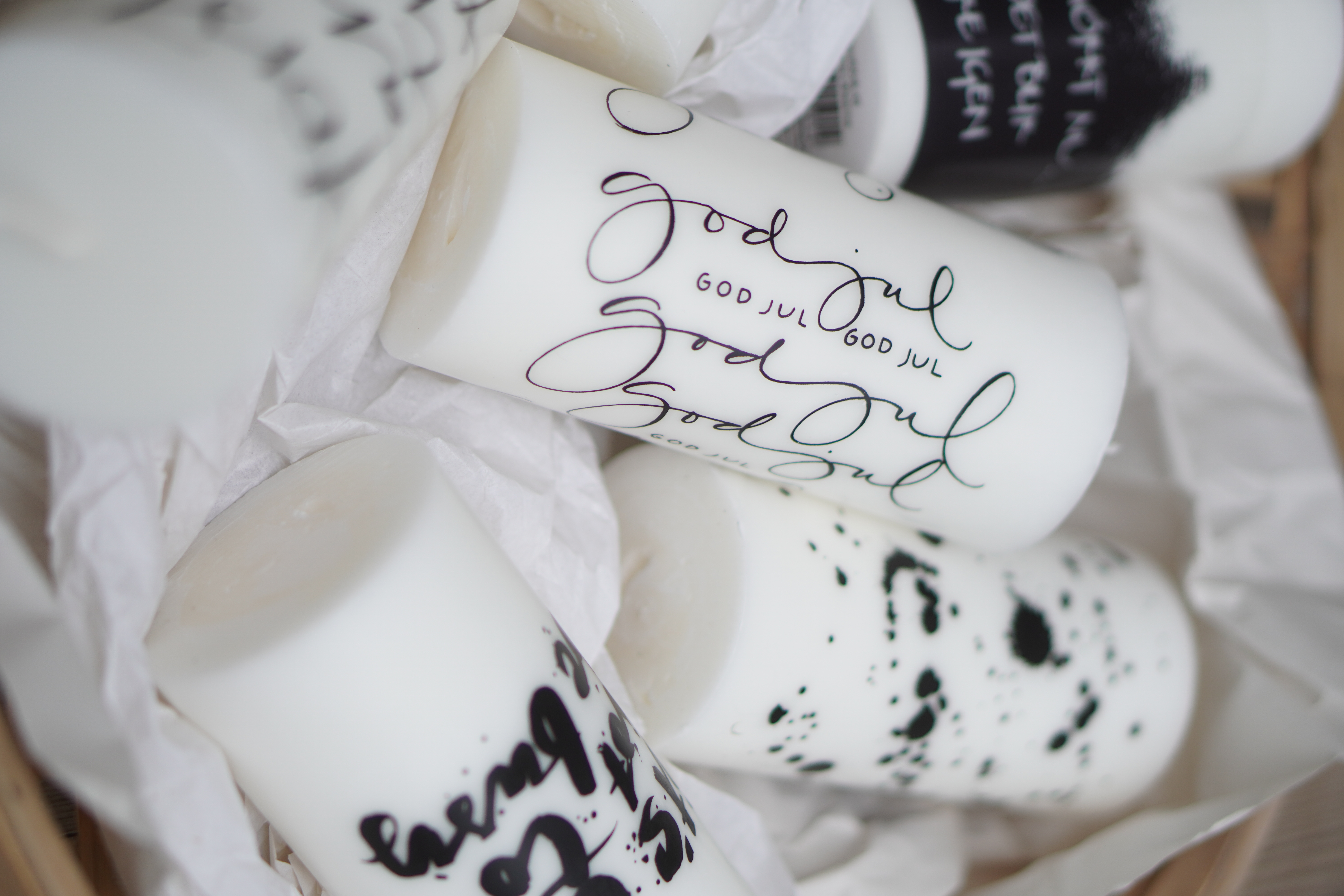 Blockljus stearin "godjul"   - 3