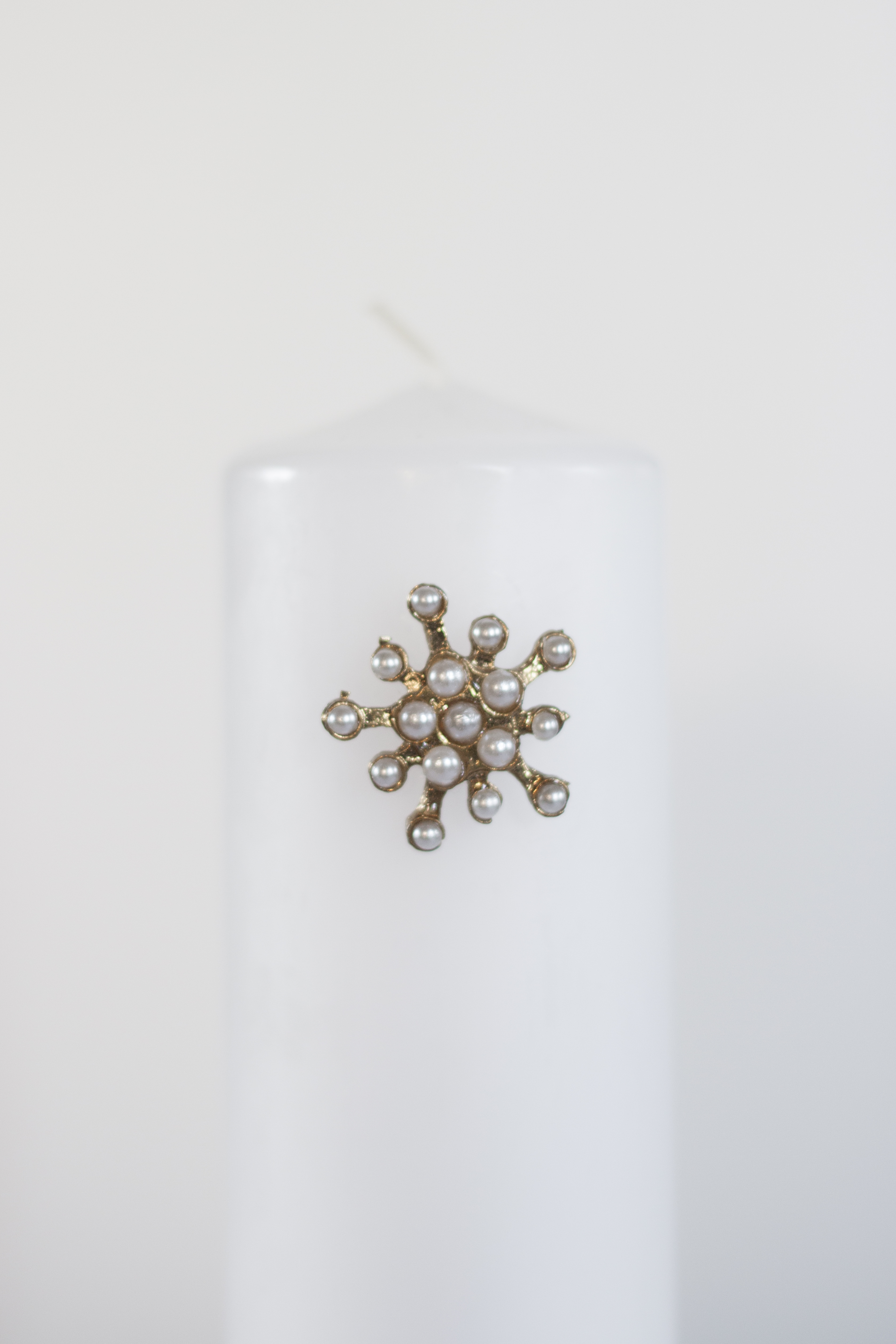 Ljussmycke Snöflinga guld