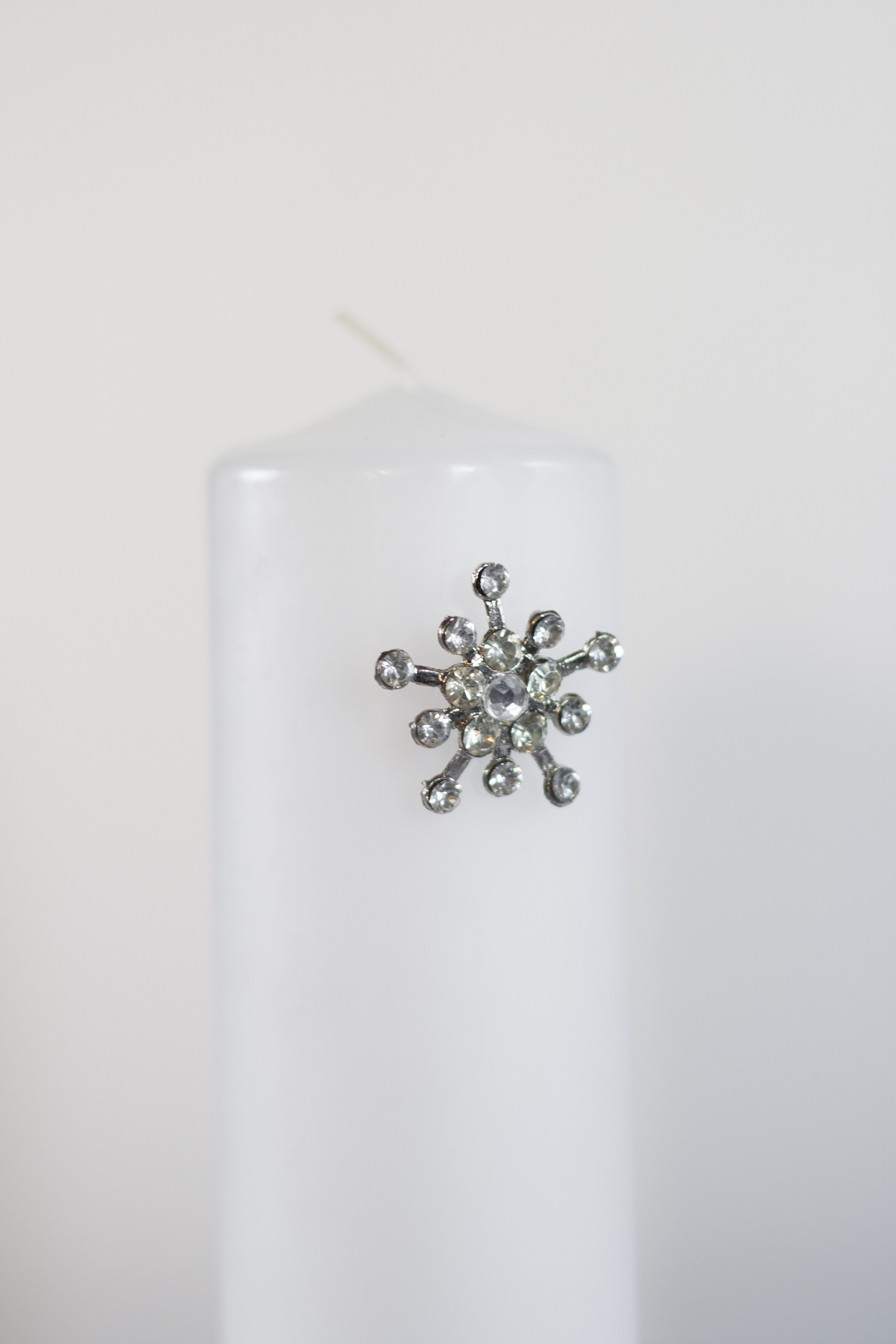 Ljussmycke Snöflinga glasstenar