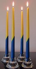 Handdipped Sweden candles 35cm
