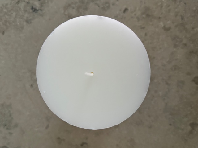 VIT  Blockljus SVANEN 100%  stearin 9,6X20 cm - 3