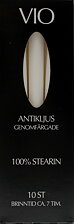 Antikljus 26cm i ask 10-pack vit