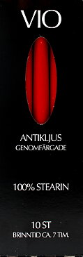 Antiquecandles 10-pack red
