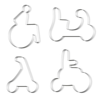 Pepparkaksform set om 4 st