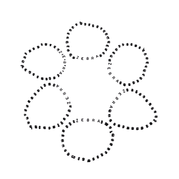 Armband zebra EDS 