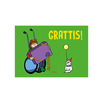 Vykort Grattis flera storlekar