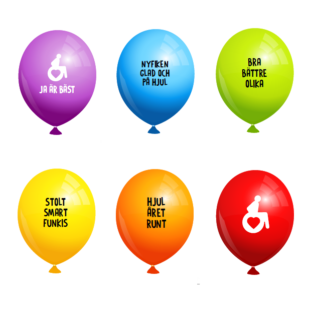 Ballonger svenska set om 6 st