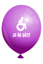 Ballonger svenska set om 6 st - 2
