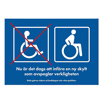 Rullstolssymbol (ny aktiv variant)