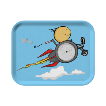 Bricka Raketrullstol